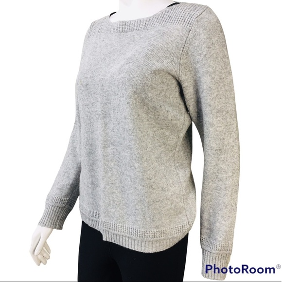 HEKLA & Co. Italian Made Marino Wool Cashmere Sweater Size LG - Picture 2 of 13